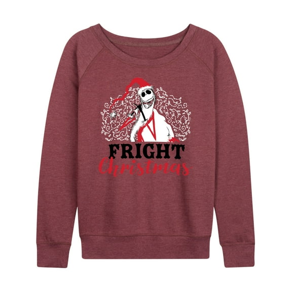 The Nightmare Before Christmas - Fright Christmas - Women's Lightweight French Terry Long Sleeve Shirt