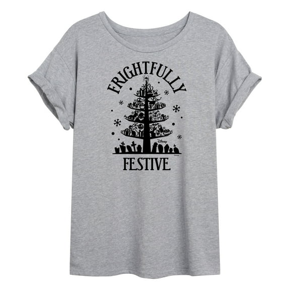 The Nightmare Before Christmas - Frightfully Festive - Juniors Ideal Flowy Muscle T-Shirt
