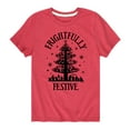 thumbnail image 1 of The Nightmare Before Christmas - Frightfully Festive - Toddler And Youth Short Sleeve Graphic T-Shirt, 1 of 5