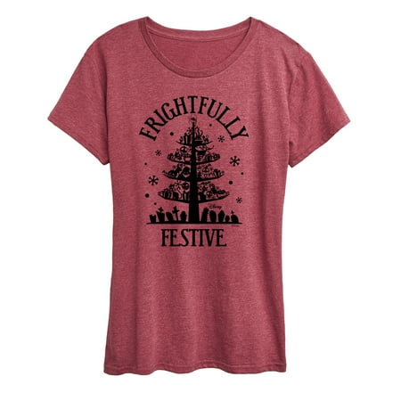 The Nightmare Before Christmas - Frightfully Festive - Women's Short Sleeve Graphic T-Shirt