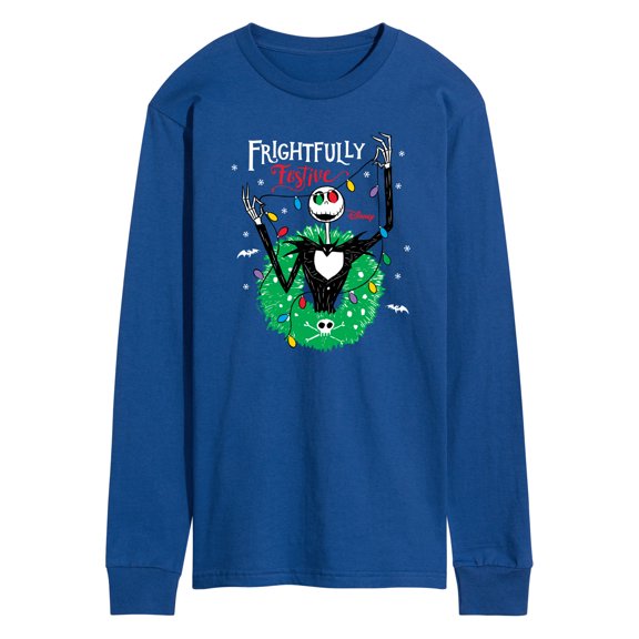 The Nightmare Before Christmas - Frightfully Festive Wreath - Men's Long Sleeve T-Shirt