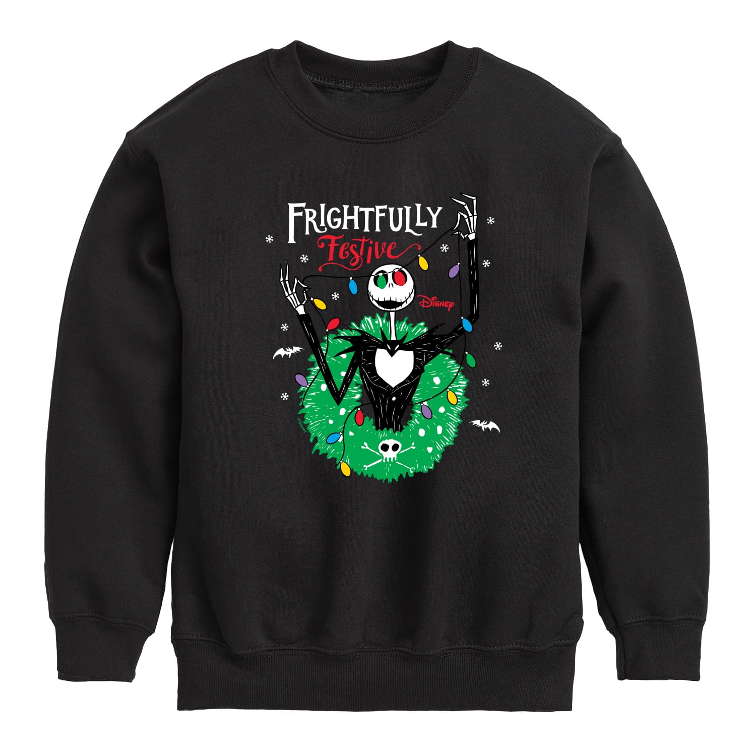 The Nightmare Before Christmas - Graphic Long Sleeve Fleece Sweatshirt