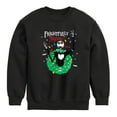 thumbnail image 1 of The Nightmare Before Christmas - Frightfully Festive Wreath - Toddler And Youth Crewneck Fleece Sweatshirt, 1 of 5