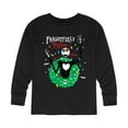 thumbnail image 1 of The Nightmare Before Christmas - Frightfully Festive Wreath - Toddler And Youth Long Sleeve Graphic T-Shirt, 1 of 5