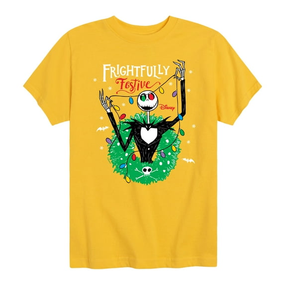 The Nightmare Before Christmas - Frightfully Festive Wreath - Toddler And Youth Short Sleeve Graphic T-Shirt