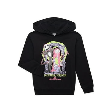 The Nightmare Before Christmas Girls Graphic Fleece Hooded Sweatshirt, Sizes 4-16