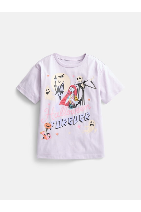 Girls' Graphic Tee with Short Sleeves, Sizes 4-16