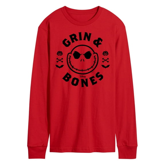 The Nightmare Before Christmas - Grin And Bones - Men's Long Sleeve T-Shirt