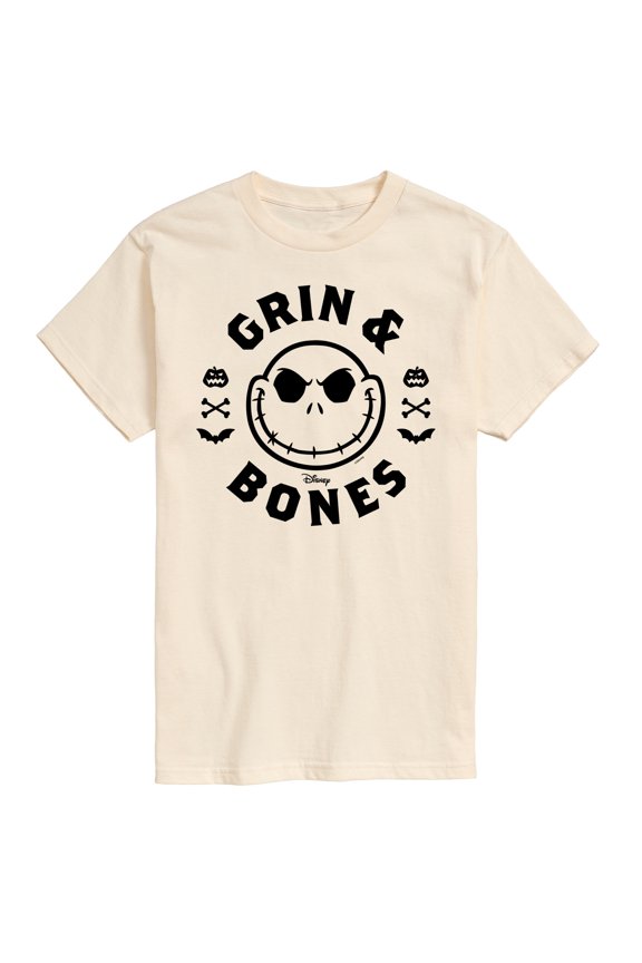 - Grin And Bones - Men's Short Sleeve Graphic T-Shirt