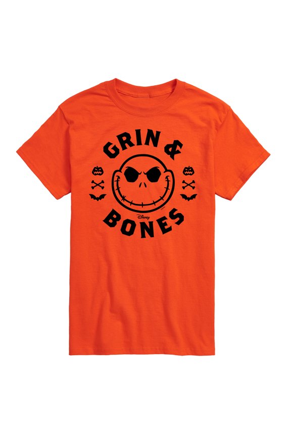 - Grin And Bones - Men's Short Sleeve Graphic T-Shirt