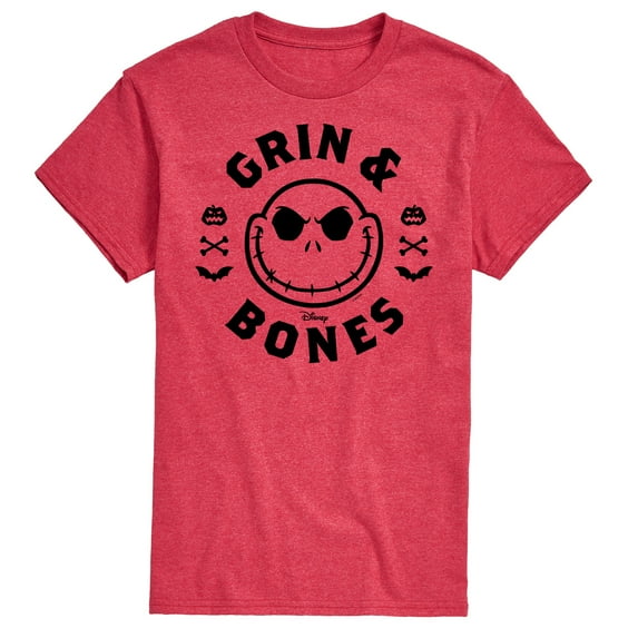 The Nightmare Before Christmas - Grin And Bones - Men's Short Sleeve Graphic T-Shirt