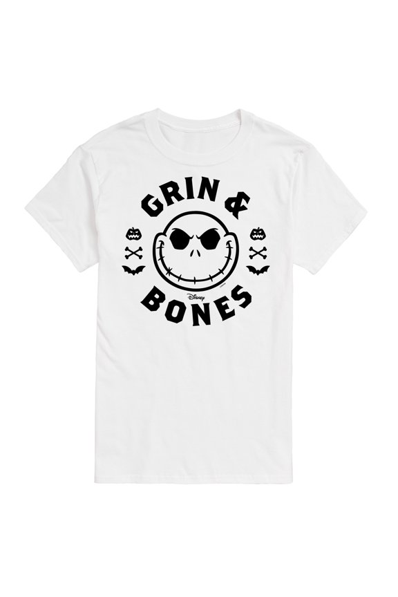 - Grin And Bones - Men's Short Sleeve Graphic T-Shirt