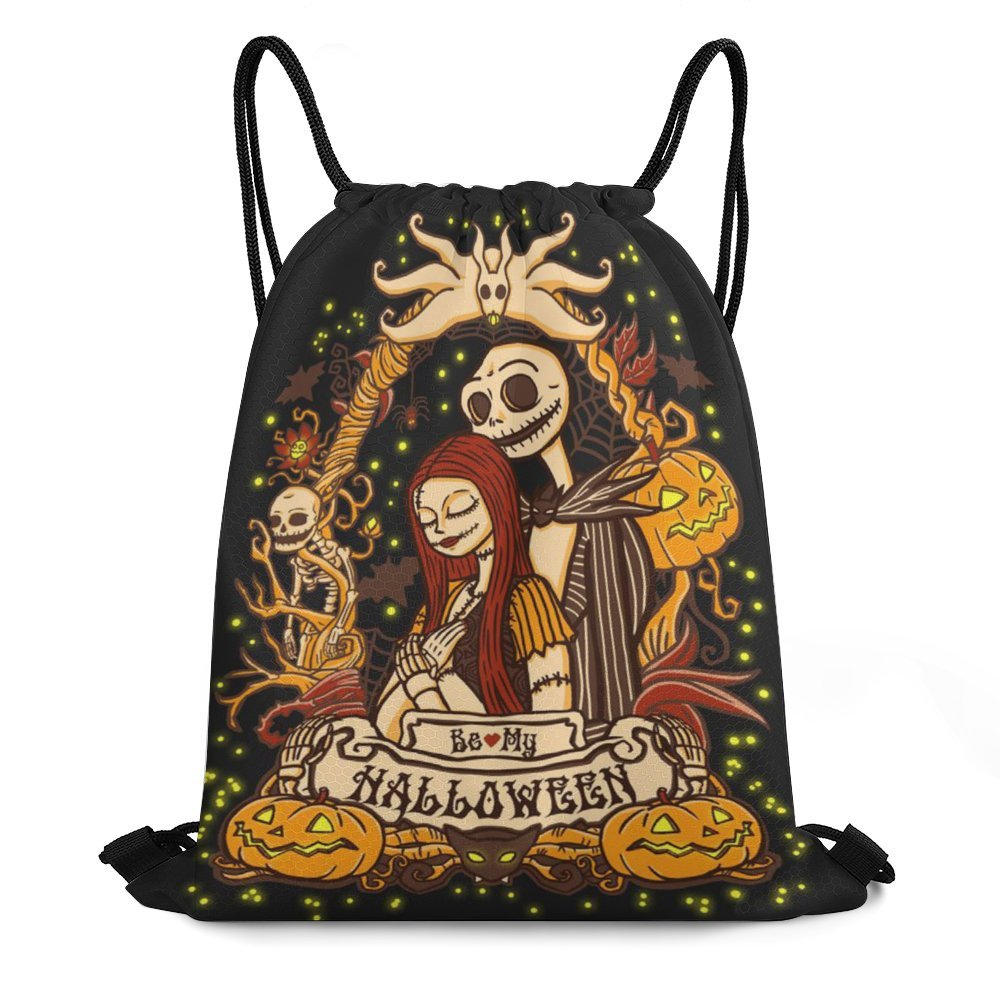 Nightmare Before Christmas Jack Skellington Drawstring Backpack Bag s-l400.jpg main image 4