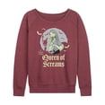 thumbnail image 1 of The Nightmare Before Christmas - Hallo Queen - Women's French Terry Long Sleeve Pullover, 1 of 4