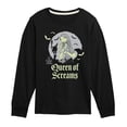 thumbnail image 1 of The Nightmare Before Christmas - Hallo Queen - Youth Boys Long Sleeve Graphic T-Shirt, 1 of 4