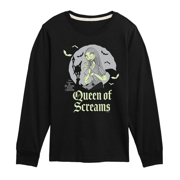 The Nightmare Before Christmas - Hallo Queen - Youth Boys Long Sleeve Graphic T-Shirt
