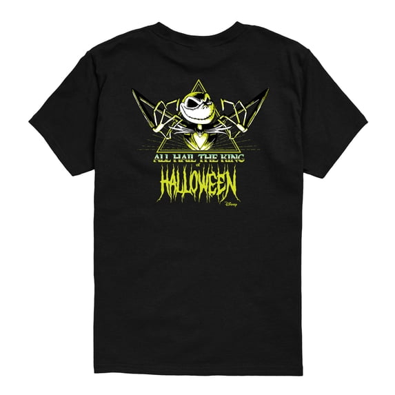 The Nightmare Before Christmas - Halloween King Jack Skellington - Youth Boys Short Sleeve Graphic T-Shirt