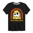 thumbnail image 1 of The Nightmare Before Christmas - Halloween Town Beach Local Ghouls Only - Toddler And Youth Short Sleeve Graphic T-Shirt, 1 of 5