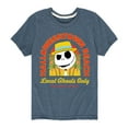 thumbnail image 1 of The Nightmare Before Christmas - Halloween Town Beach Local Ghouls Only - Toddler And Youth Short Sleeve Graphic T-Shirt, 1 of 5