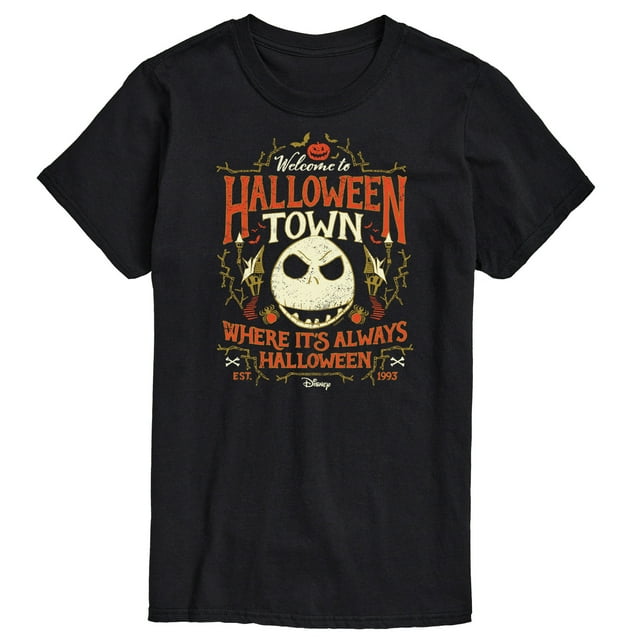 The Nightmare Before Christmas Halloween Town Sign Men's Short