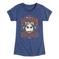 thumbnail image 1 of The Nightmare Before Christmas - Halloween Town Sign - Toddler And Youth Girls Short Sleeve Graphic T-Shirt, 1 of 5