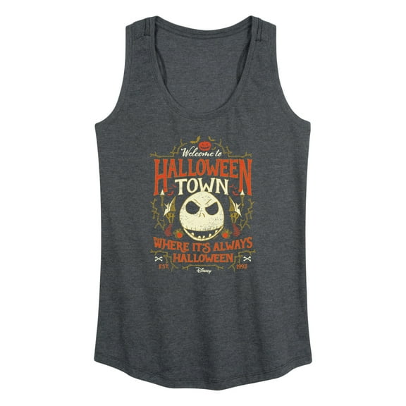 The Nightmare Before Christmas - Halloween Town Sign - Women's Racerback Tank Top