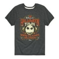 thumbnail image 1 of The Nightmare Before Christmas - Halloween Town Sign - Youth Short Sleeve Graphic T-Shirt, 1 of 5