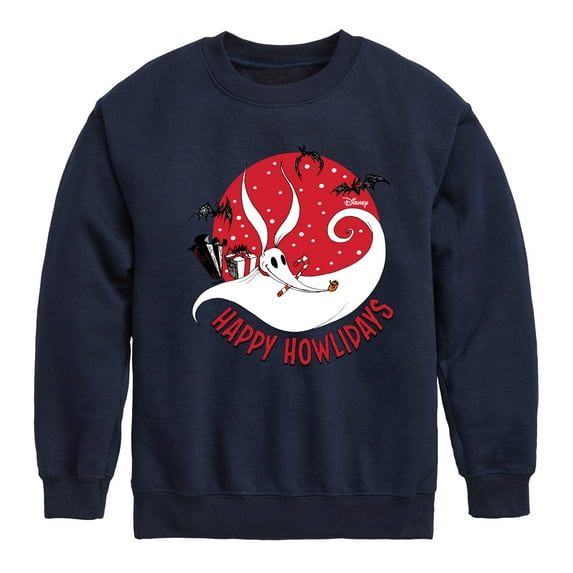 The Nightmare Before Christmas - Happy Howlidays - Toddler And Youth Crewneck Fleece Sweatshirt