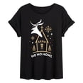 thumbnail image 1 of The Nightmare Before Christmas - Ho Ho Howl - Women's Oversized T-Shirt, 1 of 5