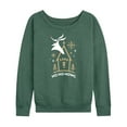 thumbnail image 1 of The Nightmare Before Christmas - Ho Ho Howl - Women's Lightweight French Terry Long Sleeve Shirt, 1 of 5