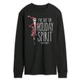 thumbnail image 1 of The Nightmare Before Christmas - Holiday Spirit In My Bones - Men's Long Sleeve T-Shirt, 1 of 5
