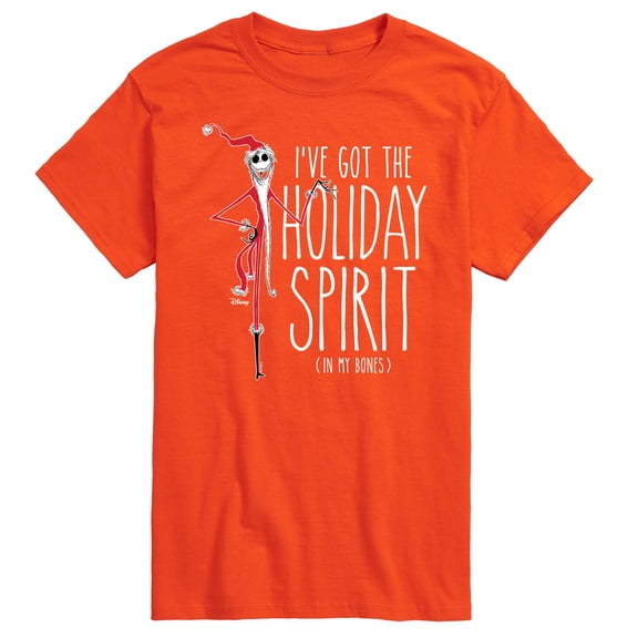 The Nightmare Before Christmas - Holiday Spirit In My Bones - Men's Short Sleeve Graphic T-Shirt