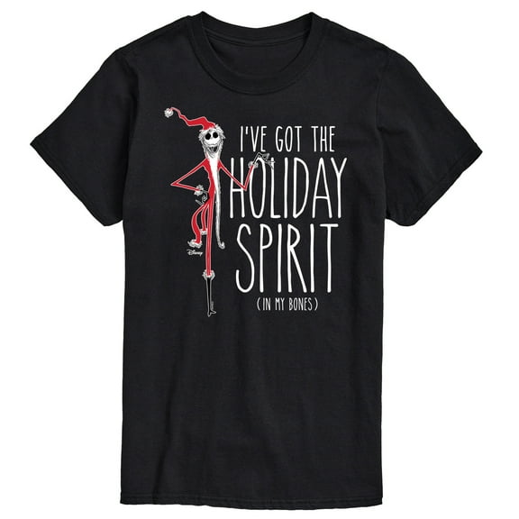 The Nightmare Before Christmas - Holiday Spirit In My Bones - Men's Short Sleeve Graphic T-Shirt