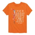 thumbnail image 1 of The Nightmare Before Christmas - Holiday Spirit In My Bones - Toddler And Youth Short Sleeve Graphic T-Shirt, 1 of 5