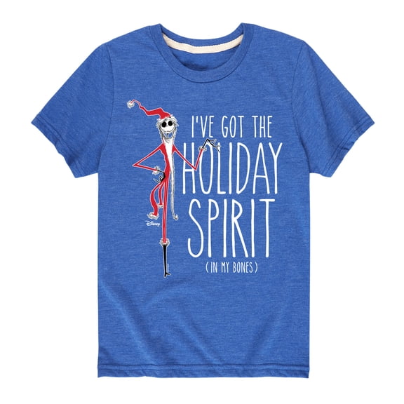 The Nightmare Before Christmas - Holiday Spirit In My Bones - Toddler And Youth Short Sleeve Graphic T-Shirt