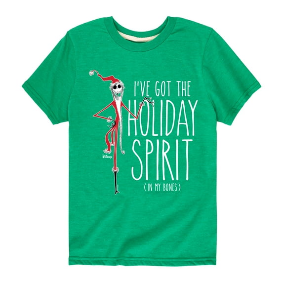 The Nightmare Before Christmas - Holiday Spirit In My Bones - Toddler And Youth Short Sleeve Graphic T-Shirt