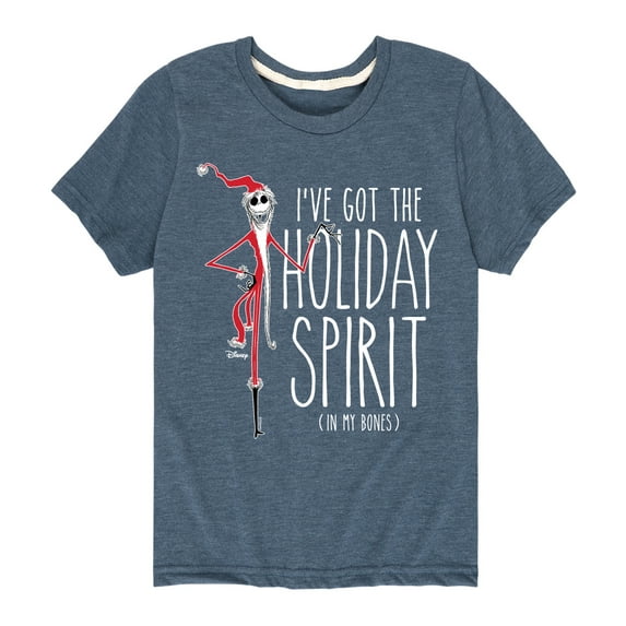 The Nightmare Before Christmas - Holiday Spirit In My Bones - Toddler And Youth Short Sleeve Graphic T-Shirt