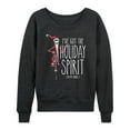 thumbnail image 1 of The Nightmare Before Christmas - Holiday Spirit In My Bones - Women's Lightweight French Terry Long Sleeve Shirt, 1 of 5