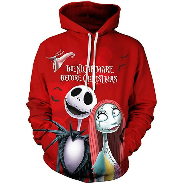 The Nightmare Before Christmas Hoodie Jack Sally Novelty Hoodie 3d