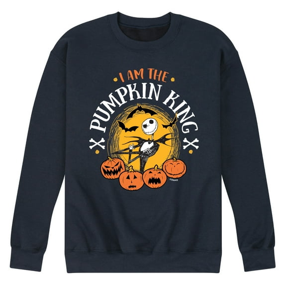 The Nightmare Before Christmas - I Am The Pumpkin King - Men's Crew Neck Fleece Pullover
