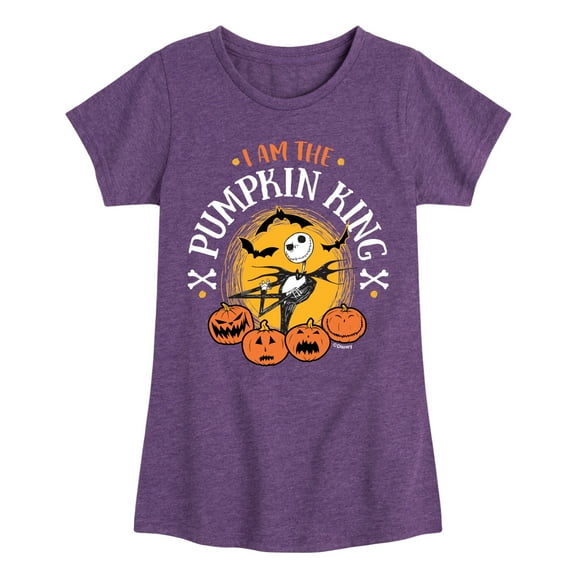 The Nightmare Before Christmas - I Am The Pumpkin King - Toddler And Youth Girls Short Sleeve Graphic T-Shirt