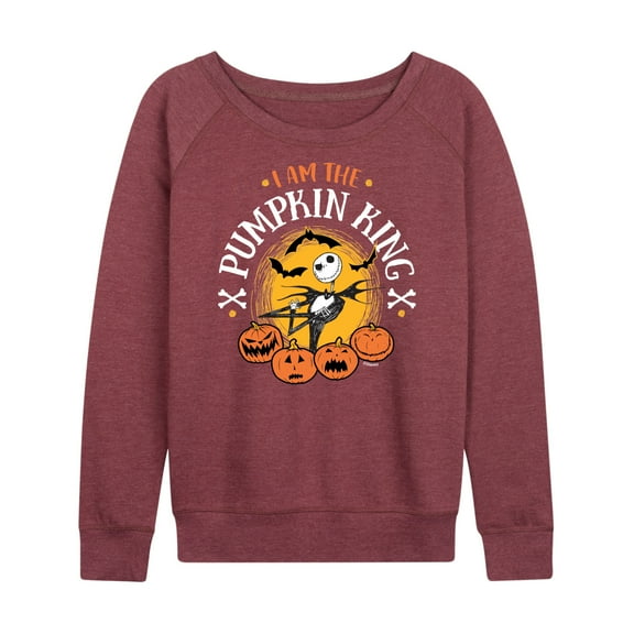 The Nightmare Before Christmas - I Am The Pumpkin King - Women's Lightweight French Terry Long Sleeve Shirt