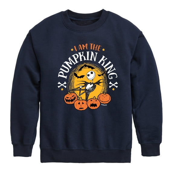 The Nightmare Before Christmas - I Am The Pumpkin King - Youth Crewneck Fleece Sweatshirt