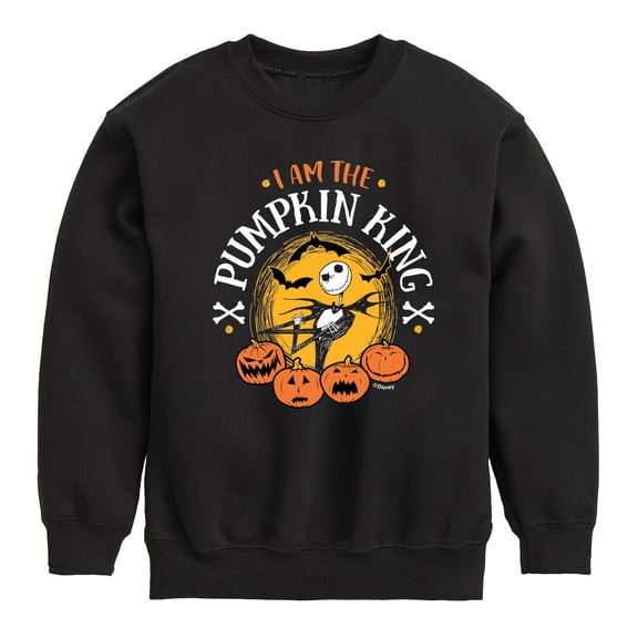 The Nightmare Before Christmas - I Am The Pumpkin King - Youth Crewneck Fleece Sweatshirt