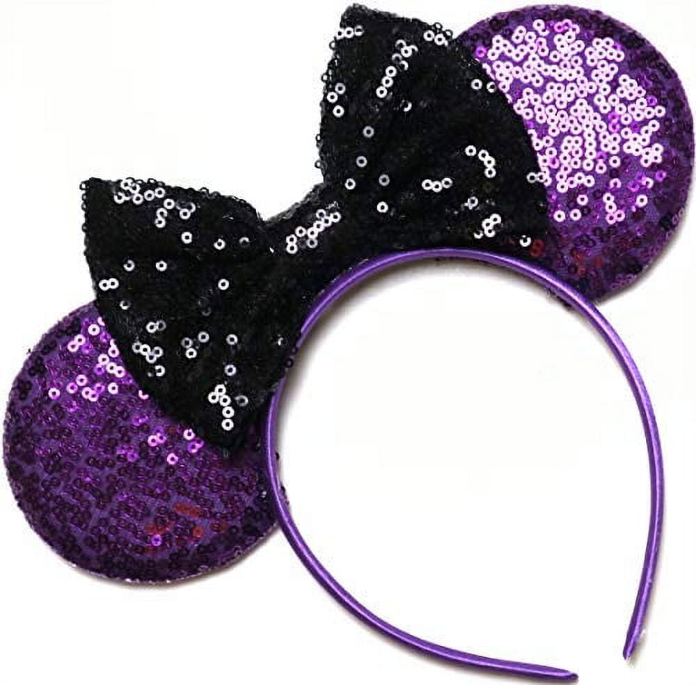 CL GIFT The Nightmare Before Christmas Inspired Ears, Jack Ears, Sally Inspired Ears, Mickey Ears, Halloween Disney Ears,Purple Minnie Ears