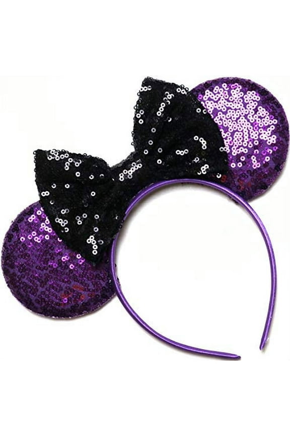 The Nightmare Before Christmas Inspired Ears, Jack Ears, Sally Inspired Ears, Mickey Ears, Halloween Disney Ears,Purple Minnie Ears