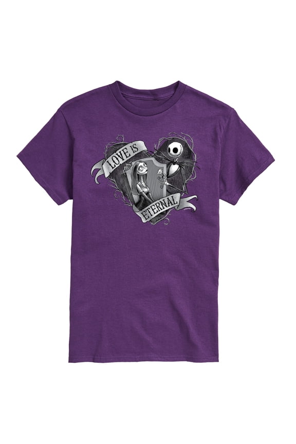 - Jack And Sally Love Eternal - Men's Short Sleeve Graphic T-Shirt