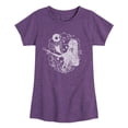 thumbnail image 1 of The Nightmare Before Christmas - Jack And Sally Valentine - Youth Girls Fitted Short Sleeve T-Shirt, 1 of 4