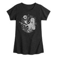 thumbnail image 1 of The Nightmare Before Christmas - Jack And Sally Valentine - Youth Girls Fitted Short Sleeve T-Shirt, 1 of 4