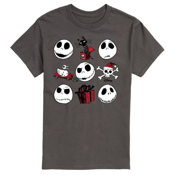 The Nightmare Before Christmas - Jack Christmas Grid - Men's Short Sleeve Graphic T-Shirt